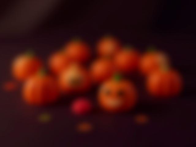 Halloween-Süßwaren mit Kürbissen und Geistern